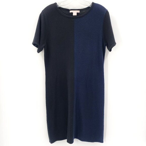 THE CASHMERE PROJECT Colorblock Cashmere Sweater Dress - Picture 1 of 3